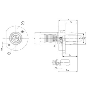 Mandrin hydraulique vdi pour tour